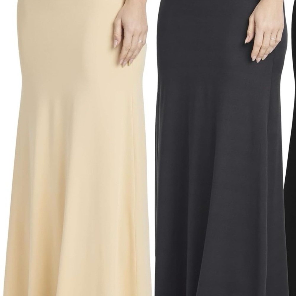 Essentials grey and Cream Maxi Skirt